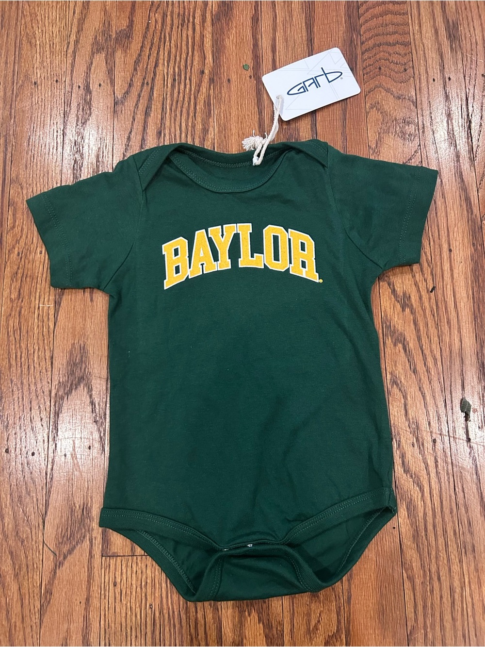 Baylor Green Baby One-Piece Bodysuit